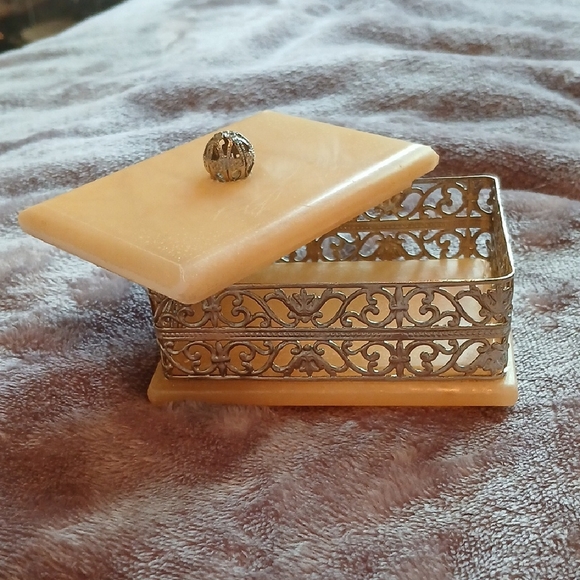 Other - Genuine Italian Alabaster Jewelry Box